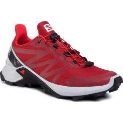 Buty SALOMON - Supercross 409301 28 V0 Red Dahlia/Pearl Blue/Black. Czerwone buty sportowe męskie Salomon, z tworzywa sztucznego, bez zapięcia, do biegania. Za 479,00 zł.