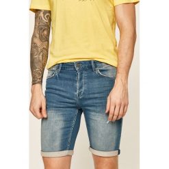 Only & Sons - Szorty jeansowe. Niebieskie spodenki i szorty męskie Only & Sons, bez wzorów, z elastanu, casualowe. Za 149,90 zł.