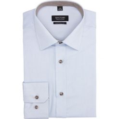 Koszula bexley 2677 długi rękaw custom fit niebieski. Niebieskie koszule męskie Recman, m, bez wzorów, bez kołnierzyka, z długim rękawem. Za 139,00 zł.