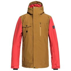 Quiksilver Kurtka Mission Soli Gold pl Brown EQYTJ03185-CPD0 (rozmiar M). Brązowe kurtki sportowe męskie Quiksilver, m, bez wzorów, bez kaptura, outdoorowe. W wyprzedaży za 399,00 zł.