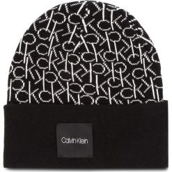 Czapka CALVIN KLEIN - Ck Knitted Beanie M K50K504103 001. Czarne czapki męskie Calvin Klein, z bawełny. Za 159,00 zł.