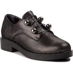 Oxfordy SERGIO BARDI - Bagolino FW127364918HB 701. Czarne creepersy damskie Sergio Bardi, z nubiku, na płaskiej podeszwie. Za 289,00 zł.