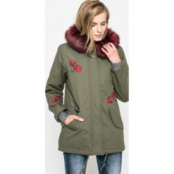 Answear - Parka Blossom Mood. Zielone kurtki damskie ANSWEAR, s, bez wzorów, z poliesteru, krótkie, bez kaptura. W wyprzedaży za 129,90 zł.