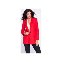 Prosta elegancka marynarka damska. Czerwone marynarki damskie marki Bien fashion, l, bez wzorów. Za 189,00 zł.