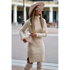 Sukienka ARMIDA. Sukienki damskie Sukienka ARMIDA, uniwersalny, bez wzorów, bez kołnierzyka, z krótkim rękawem, krótkie, mini. W wyprzedaży za 89,00 zł.