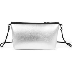 Torebki klasyczne damskie: Torebka w kolorze srebrnym – (S)30 x (W)17 x (G)5 cm
