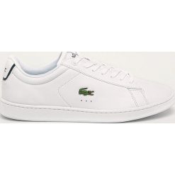 Lacoste - Buty Carnaby Evo. Białe sneakersy męskie Lacoste, z okrągłym noskiem, na sznurówki. Za 439,90 zł.