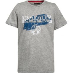 Napapijri SHADOW Tshirt z nadrukiem light grey melange. Szare t-shirty męskie z nadrukiem Napapijri, z bawełny. Za 129,00 zł.