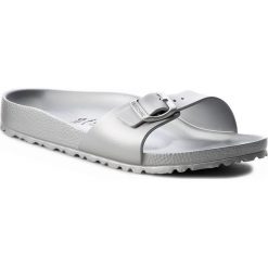 Klapki BIRKENSTOCK - Madrid 1003493 Silver. Szare klapki damskie Birkenstock, bez wzorów, z tworzywa sztucznego, bez obcasa. W wyprzedaży za 119,00 zł.