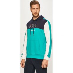 Fila - Bluza. Zielone bluzy męskie Fila, m, z nadrukiem, z bawełny, z kapturem, bez rękawów, z kapturem. W wyprzedaży za 159,90 zł.