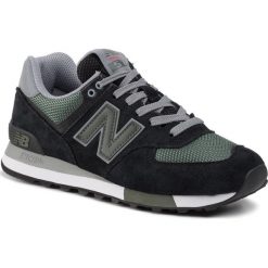 Sneakersy NEW BALANCE - ML574FNA Czarny. Czarne sneakersy męskie New Balance, na co dzień, bez wzorów, z zamszu, eleganckie, bez zapięcia. W wyprzedaży za 239,00 zł.