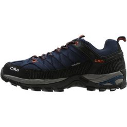 CMP RIGEL LOW SHOES WP Półbuty trekkingowe artico/chili. Niebieskie buty trekkingowe męskie CMP, ze skóry, bez zapięcia, outdoorowe. Za 389,00 zł.