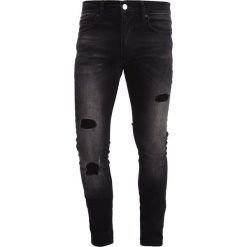 Jeansy męskie regular: Religion WRECK Jeans Skinny Fit storno wash