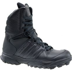 Czarne Buty Adidas GSG-9.2 M 807295. Czarne buty sportowe męskie Adidas, ze skóry, bez zapięcia, climaproof (adidas). W wyprzedaży za 799,00 zł.