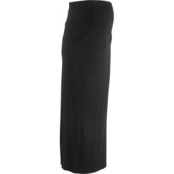Spódnica ciążowa bonprix czarny. Czarne spódniczki damskie marki bonprix, w paski, z wiskozy, eleganckie, długie. Za 54,99 zł.