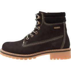 Tamaris Botki sznurowane black. Czarne buty zimowe damskie Tamaris, z materiału, na sznurówki. Za 399,00 zł.