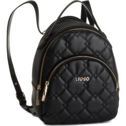Plecak LIU JO - S Backpack A69140 E0007 Nero 22222. Czarne plecaki damskie Liu Jo, bez wzorów, ze skóry ekologicznej. Za 519,00 zł.