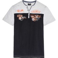 T-shirty męskie: T-shirt 2 w 1 Regular Fit bonprix czarno-jasnoszary melanż
