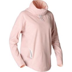 Bluza do relaksacji do jogi damska. Różowe bluzy damskie DOMYOS, s, bez wzorów, z bawełny, bez rękawów, bez kaptura. Za 69,99 zł.
