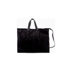 Torba skórzana. Czarne shopper bag damskie Promod, w paski. Za 139,50 zł.