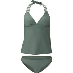 Tankini (2 części) bonprix oliwkowy. Zielone stroje kąpielowe damskie bonprix, bez wzorów. Za 54,99 zł.