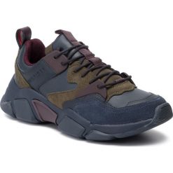 Sneakersy TOMMY HILFIGER - Chunky Material Mix Sneaker FM0FM02384 Midnight 403. Niebieskie sneakersy męskie TOMMY HILFIGER, bez zapięcia. Za 579,00 zł.