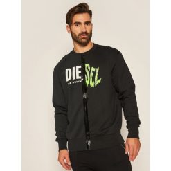 Bluza Diesel A00305 0KASL. Czarne bluzy męskie Diesel, s, bez wzorów, bez kołnierzyka, bez rękawów, bez kaptura. Za 719,00 zł.