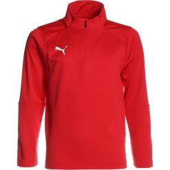 Puma LIGA TRAINING ZIP Koszulka sportowa red/white. Czerwone bluzki dziewczęce z długim rękawem marki Puma, z poliesteru. Za 169,00 zł.