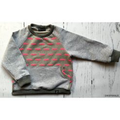 Bluzy dziewczęce: Bluza w neonowe wąsy