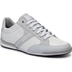 Sneakersy BOSS - Saturn 50414731 10220040 01 Light/Pastel Grey 050. Szare sneakersy męskie Boss, na co dzień, bez wzorów, ze skóry ekologicznej, klasyczne, bez zapięcia. Za 749,00 zł.