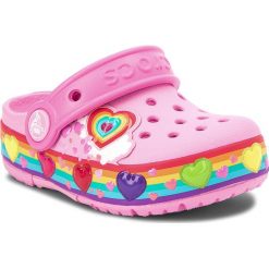 Buty dziewczęce: Klapki CROCS – Crocband Fun Lab Lights Clg K 204984 Carnation