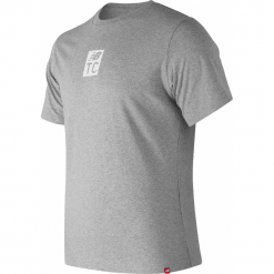 New Balance MT83571AG. Szare podkoszulki męskie New Balance, m, bez wzorów, z bawełny, klasyczne, z klasycznym kołnierzykiem, bez rękawów. Za 79,99 zł.