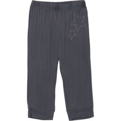 Spodnie rybaczki z wiskozy bonprix szary. Szare spodnie damskie bonprix, z aplikacjami, z wiskozy. Za 24,99 zł.