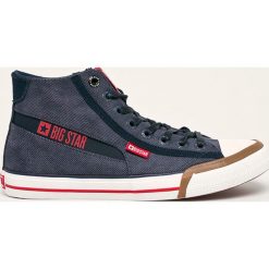 Big Star - Trampki. Niebieskie trampki męskie BIG STAR, bez wzorów, z gumy, retro, na sznurówki. W wyprzedaży za 99,90 zł.