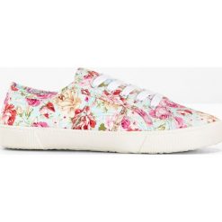 Sneakersy bonprix jasnoróżowy w kwiatki. Różowe buty sportowe damskie bonprix. Za 54,99 zł.