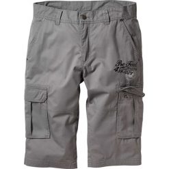 Długie bermudy Regular Fit bonprix dymny szary. Szare spodenki i szorty męskie bonprix, m, z nadrukiem, długie. Za 109,99 zł.