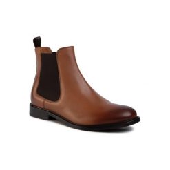 Gino Rossi MSU350-CHUCK-14 Brązowy jasny. Pomarańczowe botki męskie Gino Rossi, bez zapięcia. Za 399,99 zł.