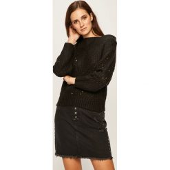 Noisy May - Sweter. Czarne swetry damskie Noisy May, s, bez wzorów, z dzianiny, bez rękawów, bez kaptura. W wyprzedaży za 79,90 zł.