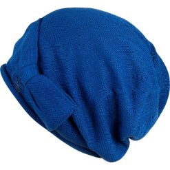 Czapki damskie: Art of Polo Czapka damska smerfetka z kokardą niebieska (cz2506-4)