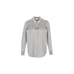 Koszule Maison Scotch BUTTON UP SHIRT WITH BANDANA PRINT. Szare koszule damskie Maison Scotch, s, bez wzorów, bez kołnierzyka, bez rękawów. Za 439,00 zł.