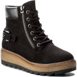Botki TAMARIS - 1-25289-29 Black 001. Szare buty zimowe damskie marki Tamaris, z materiału, z okrągłym noskiem. W wyprzedaży za 179,00 zł.