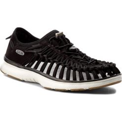 Sandały KEEN - Uneek 02 1017050 Black/Harvest Gold. Czarne sandały męskie Keen, z materiału, bez zapięcia. Za 379,95 zł.