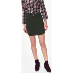 MINI SPÓDNICZKA DAMSKA. Zielone spódniczki marki TROLL, na co dzień, na zimę, xl, z bawełny, krótkie, mini. W wyprzedaży za 39,99 zł.