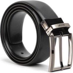 Pasek Męski JOOP! - 7295R Black 001. Czarne paski męskie JOOP!, w paski, ze skóry ekologicznej. W wyprzedaży za 309,00 zł.