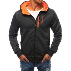 Bluzy męskie: Bluza męska rozpinana antracytowa (bx3005)