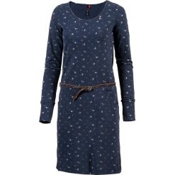 Sukienka w kolorze granatowym. Niebieskie sukienki damskie Street & Sports Wear, na co dzień, xs, bez wzorów, z bawełny, z okrągłym kołnierzem, bez rękawów, midi, proste. W wyprzedaży za 128,95 zł.