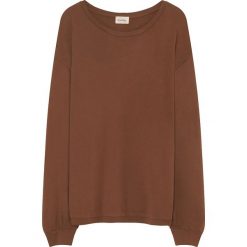 Sweter w kolorze jasnobrązowym. Pomarańczowe bez kategorii American Vintage, s, z bawełny, z okrągłym kołnierzem. W wyprzedaży za 99,95 zł.