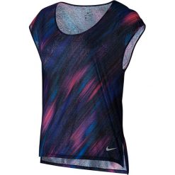 Bluzki asymetryczne: koszulka do biegania damska NIKE BREATHE TOP SHORT SLEEVE COOL / 831877-540 – NIKE BREATHE TOP SHORT SLEEVE COOL