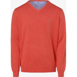Fynch-Hatton - Sweter męski, czerwony. Czerwone swetry męskie Fynch-Hatton, xxl, bez wzorów, z dzianiny, klasyczne, z dekoltem w serek, bez kaptura. Za 299,95 zł.