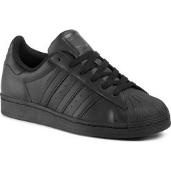 Buty adidas - Superstar EG4957 Cblack/Cblack/Cblack. Czarne buty sportowe męskie Adidas, ze skóry, bez zapięcia, adidas superstar. W wyprzedaży za 299,00 zł.